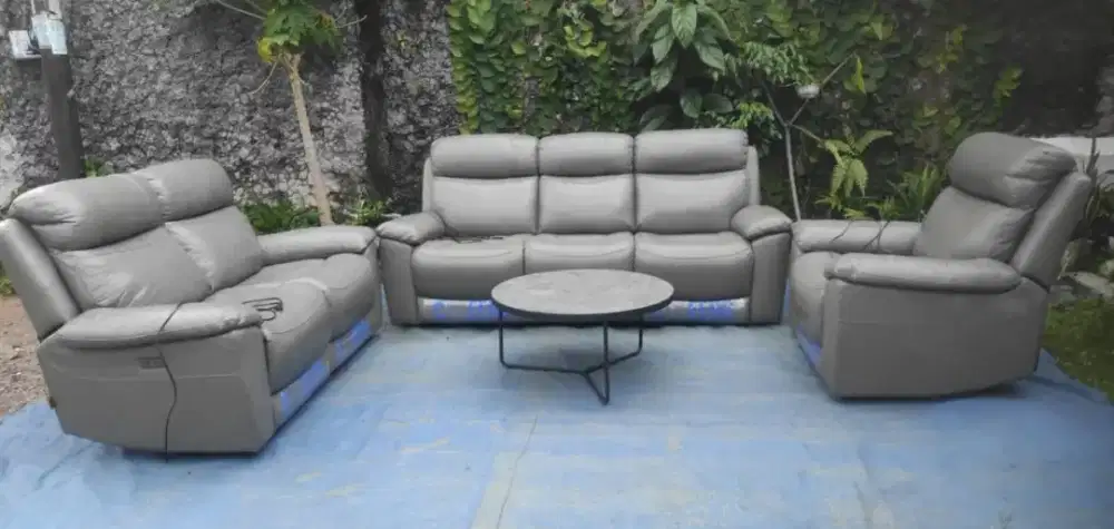 Sofa Cheers Mourice 321 Reclening Electric Kulit Asli Meja Istimewa