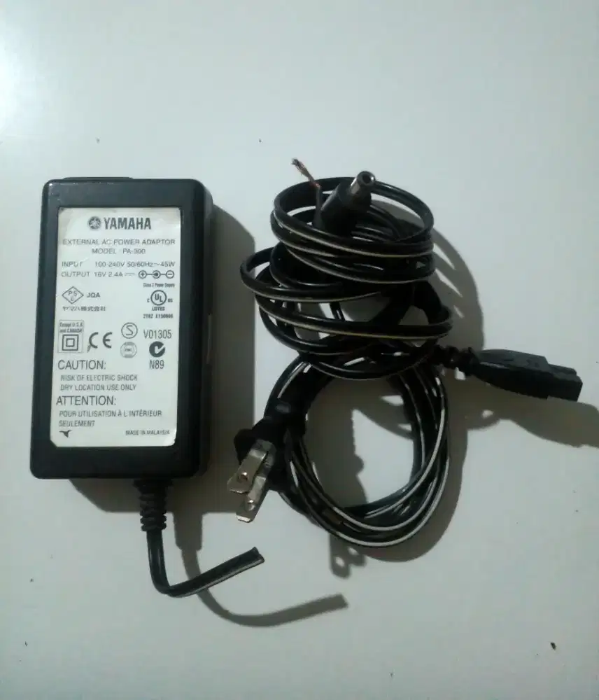 Jack kabel DC kabel power tembaga Tebal copotan ORI adaptor Yamaha 16V