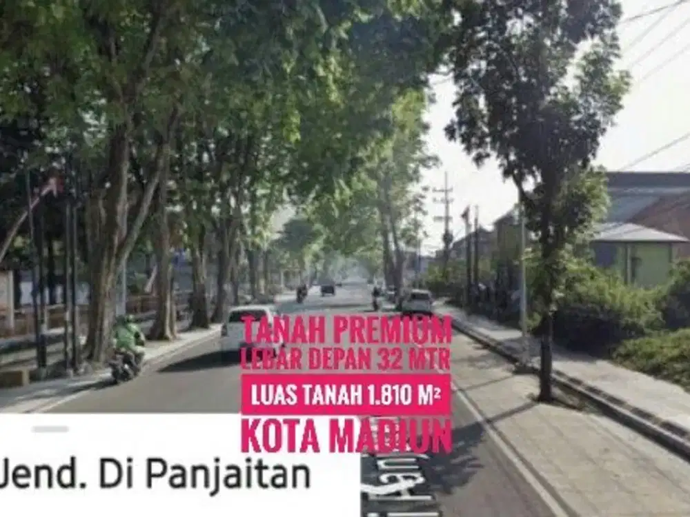 JUAL Tnh Pekarangan LD 32 mtr, Mayjen Panjaitan KOTA MADIUN Mantapp