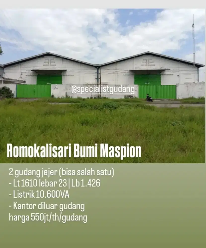 Romokalisari bumi maspion. Dekat tol. Area industri