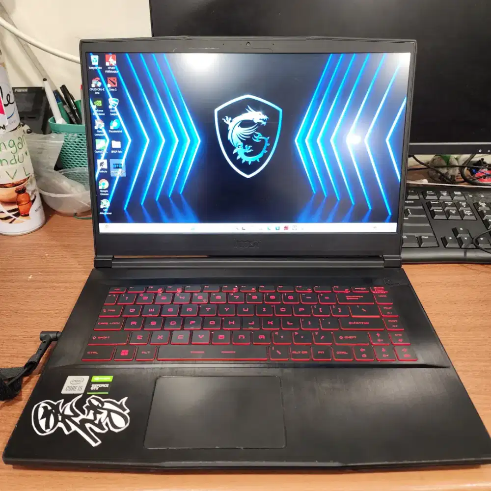 Msi thin gf63 10SC i5-10500H GTX 1650 Laptop Gaming mulus