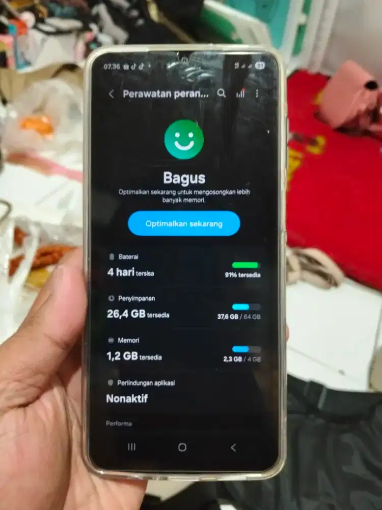 Di jual BU hp Samsung galaxy A07 ram 4/64, mulus ,lokasi jakpus