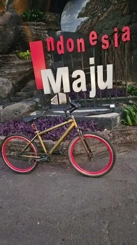 Dijual : Sepeda MTB one gear check &gt; Deskripsi good - siap pakai