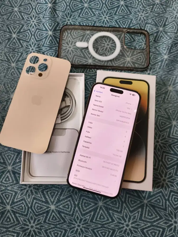 Iphone 14 Pro Max 128 Gb Gold Beacukai Bh 84% Fullset | Ibox TT BT