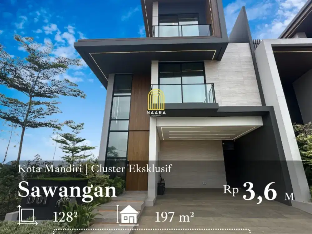 FREE LIFT Brand New House Pondok Cabe Sawangan Jakarta Selatan