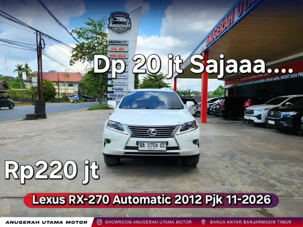 Dp20jt LEXUS RX270 2012 Automatic Pjk11/2026