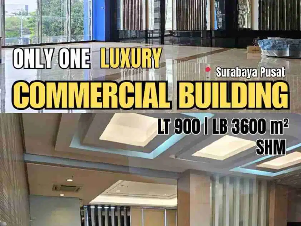 Rare Listing Dijual Gedung Komersial Luxury 4 Lantai Surabaya Pusat Furnish Modern