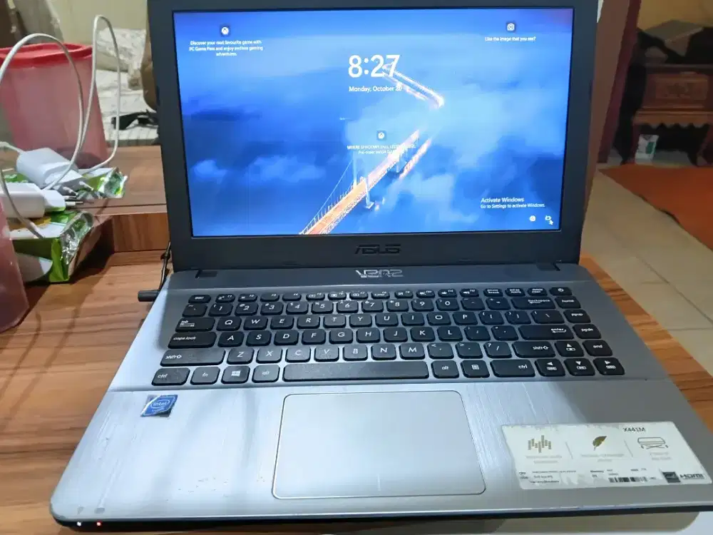 laptop asus x441M spek ram 4 gb ssd 125 gb