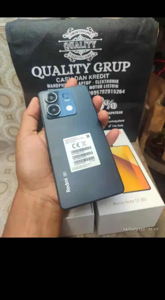 Xiomi note 13 5G ram 8+4/256 lengkap