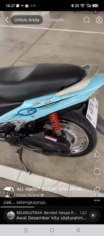 Suzuki Spiin  Biru  spesial..