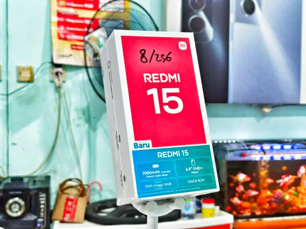 REDMI 15 8/256 NEW SEGEL PROMO PALING MURAH