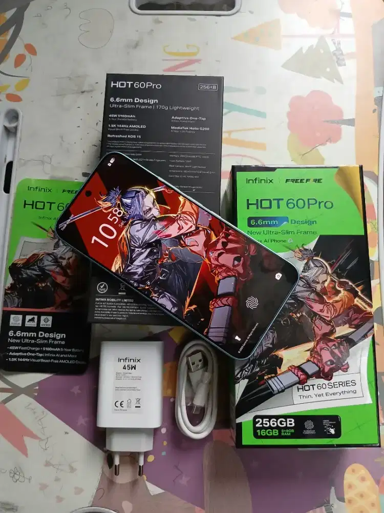 Infinix Hot 60 Pro 8/256 Fullset Orian Like New