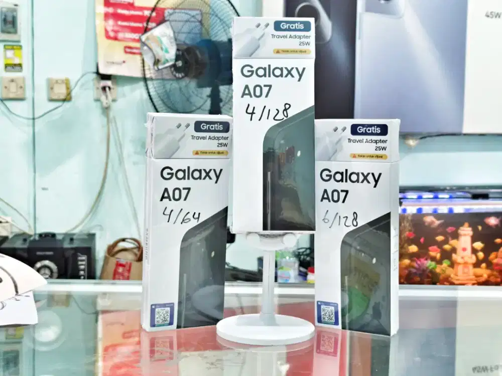 SAMSUNG A07 6/128 NEW SEGEL PROMO TERMURAH