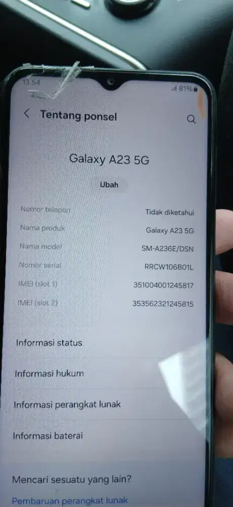 Samsung a23 5g Ram6