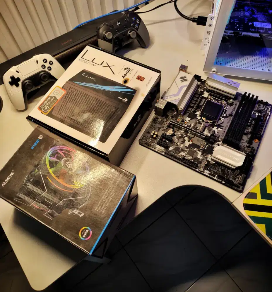 pc part murah mobo + psu + case + cooler