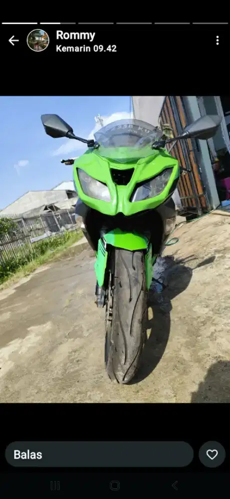 Dijual cepat Ninja 250 cc kondisi siap dipake touring