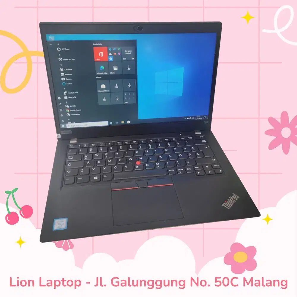 RAM 16GB SSD 256GB Core i5 Gen 8 Slim Lenovo Thinkpad X390 [20|10]