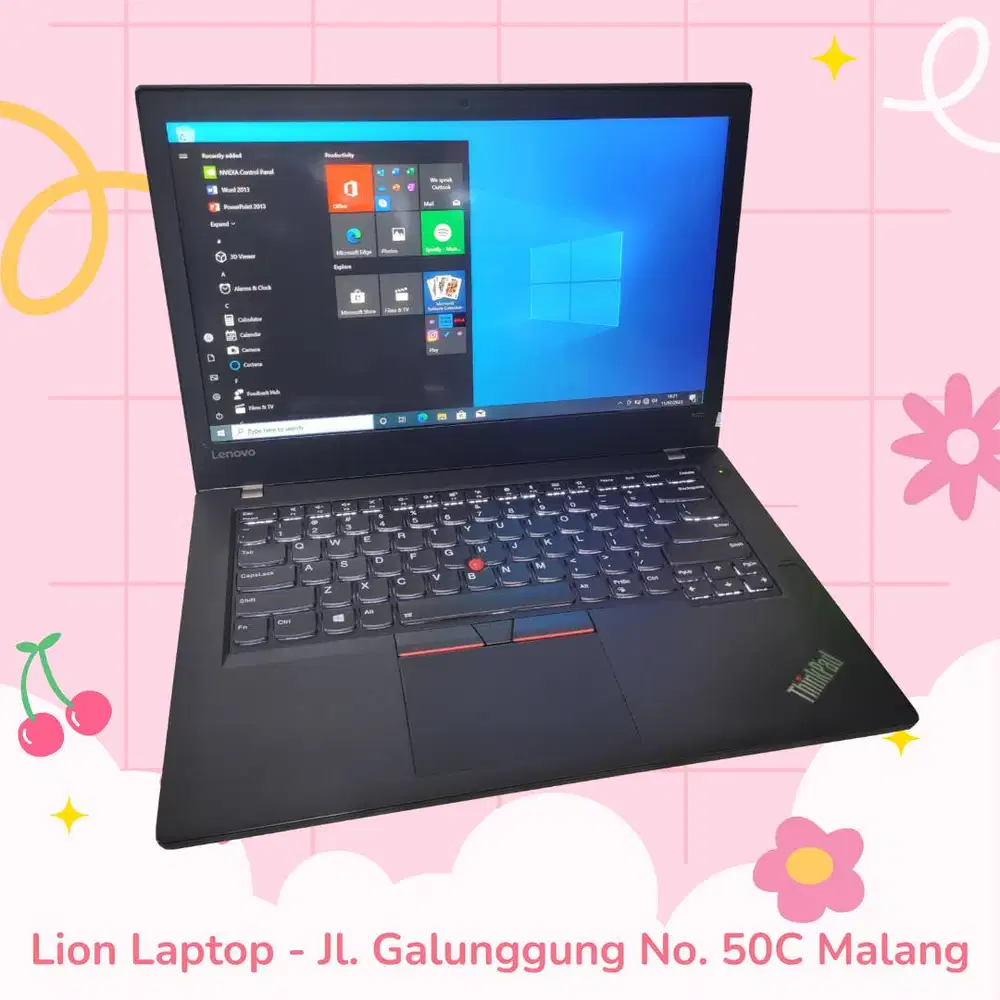 RAM 8GB SSD 256GB i5 Lenovo Thinkpad T470 [20|10]
