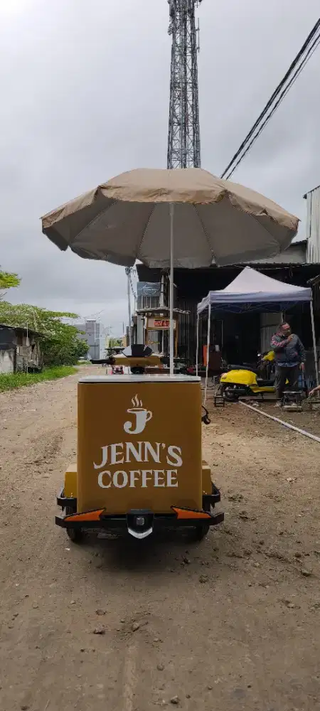 Gerobak kopi motor listrik