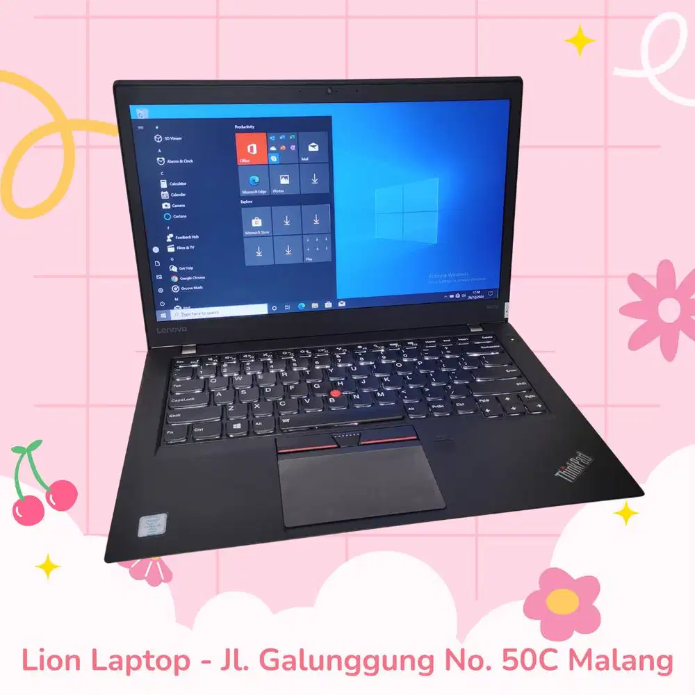 RAM 8GB SSD 256GB Core i5 Slim Lenovo Thinkpad T460s [20|10]