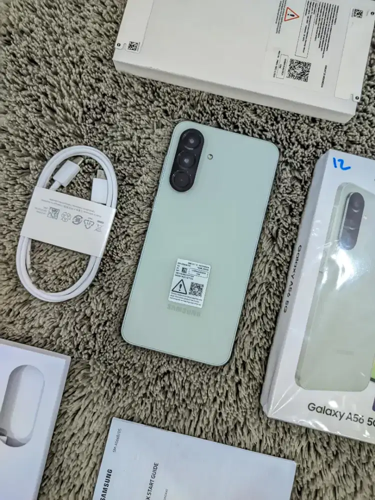 Samsung A56 5G 12/256 Fulset mulus Pemakaian Singkat