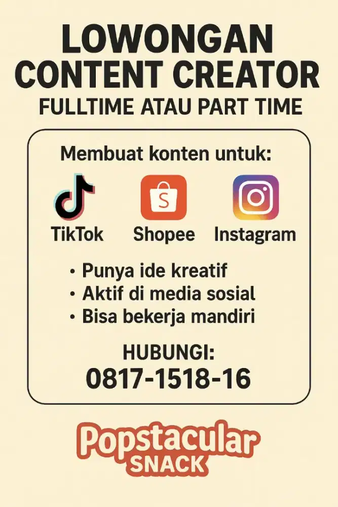 Konten Kreator  - Freelance atau Fulltime