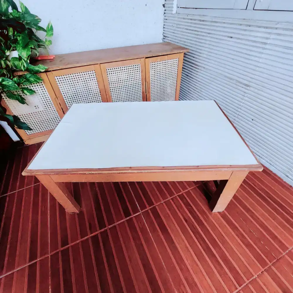 Meja lesehan Kayu Bekas Kokoh 77x47x34.5 Meja Tamu Meja Belajar Murah