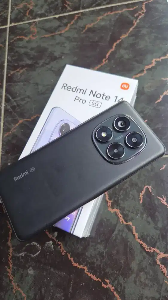 Redminote 14 pro 5g hitam ram 8/256
