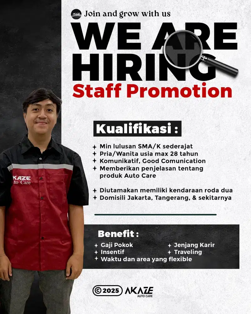LOWONGAN KERJA STAFF PROMOSI