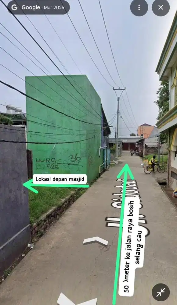 Jual Tanah/Kebon Lahan kosong 245meter