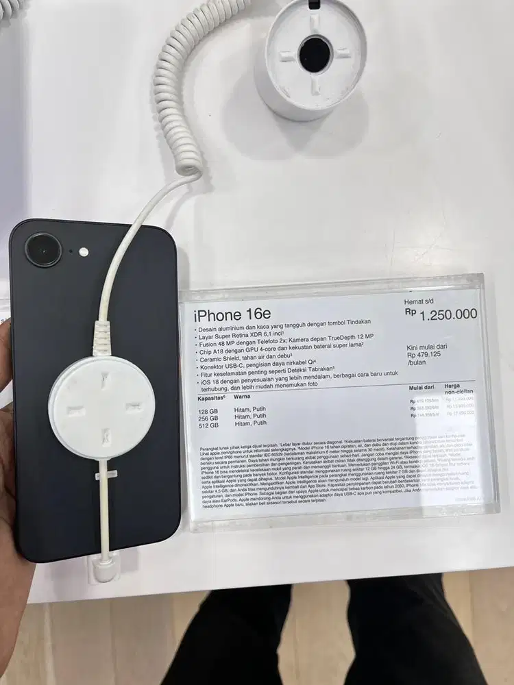 Iphone 16e 128,256 ready!! Cicilan tanpa kartu kredit!!!