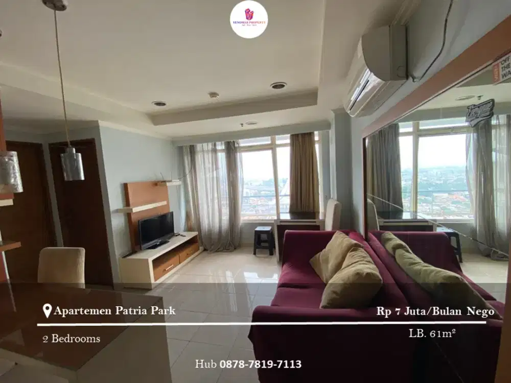 Disewakan Apartement Patria Park 2BR Full Furnished
