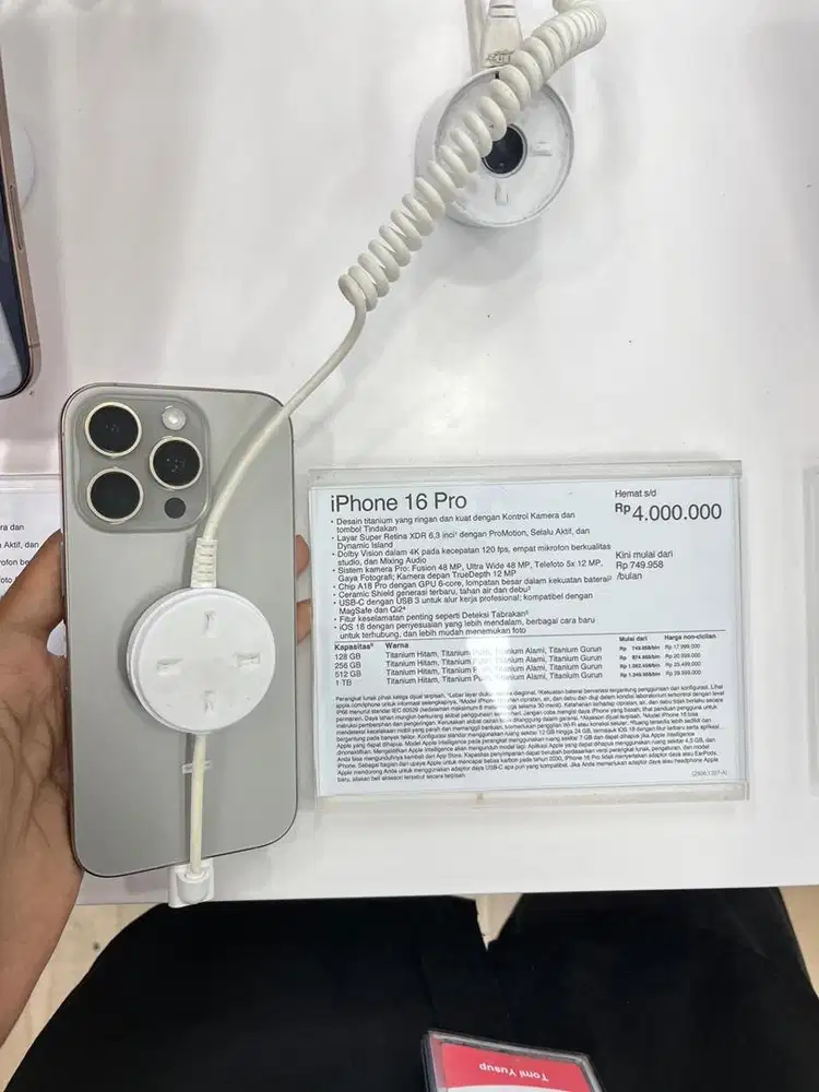 iphone 16 pro 128-256 ready!! Cicilan Tanpa kartu kredit!!!