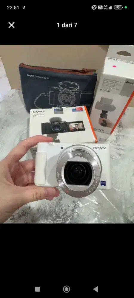 KAMERA SONY ZV 1 LENGKAP MULUS SEPERTI BARU