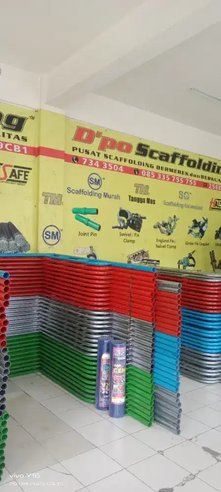 Jual scaffolding lengkap beserta aksesorisnya