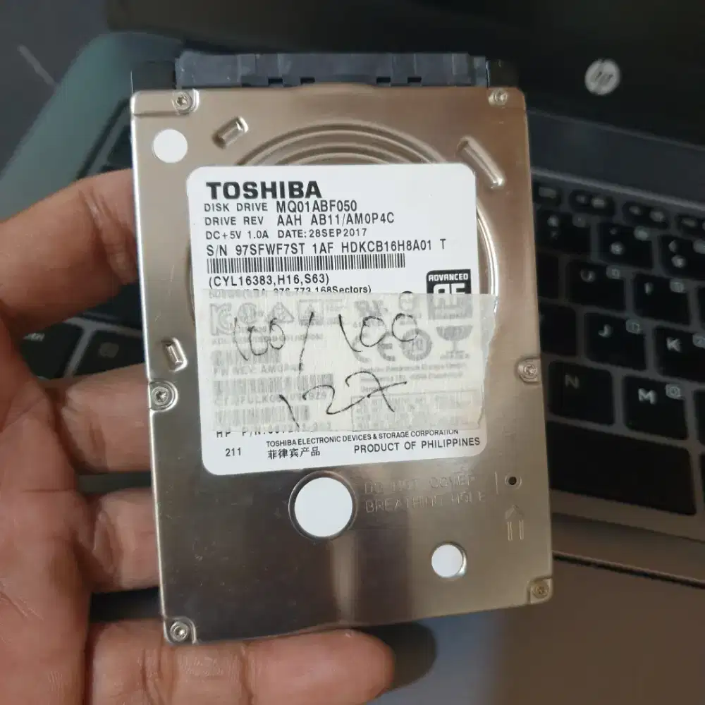 HARDISK LAPTOP TOSHIBA SLIM 500GB
