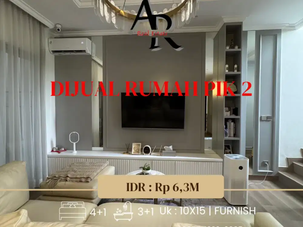 Dijual cepat rumah furnish design interior PIK 2