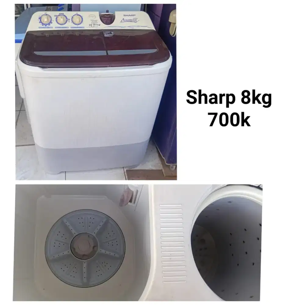 Mesin cuci Sharp bekas bergaransi