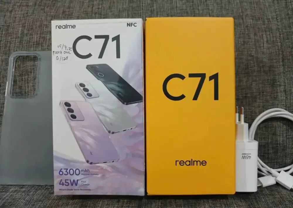 Dijual Handphone Realmi C71/6/128/Second/Pemakaian 2 bulan