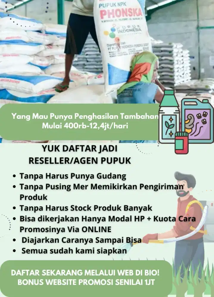 Peluang jadi reseller/agen pupuk