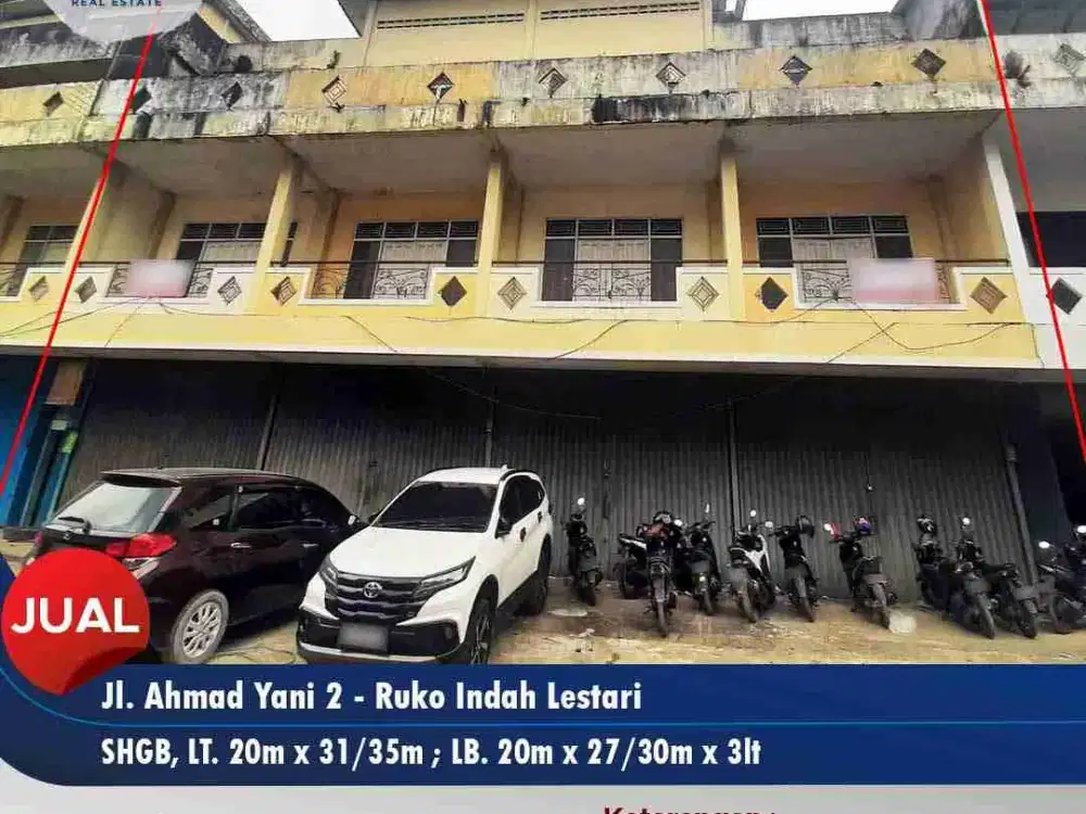 Dijual ruko Jl. Ahmad Yani 2 Rukan /Gudang Indah Lestari - Kubu Raya