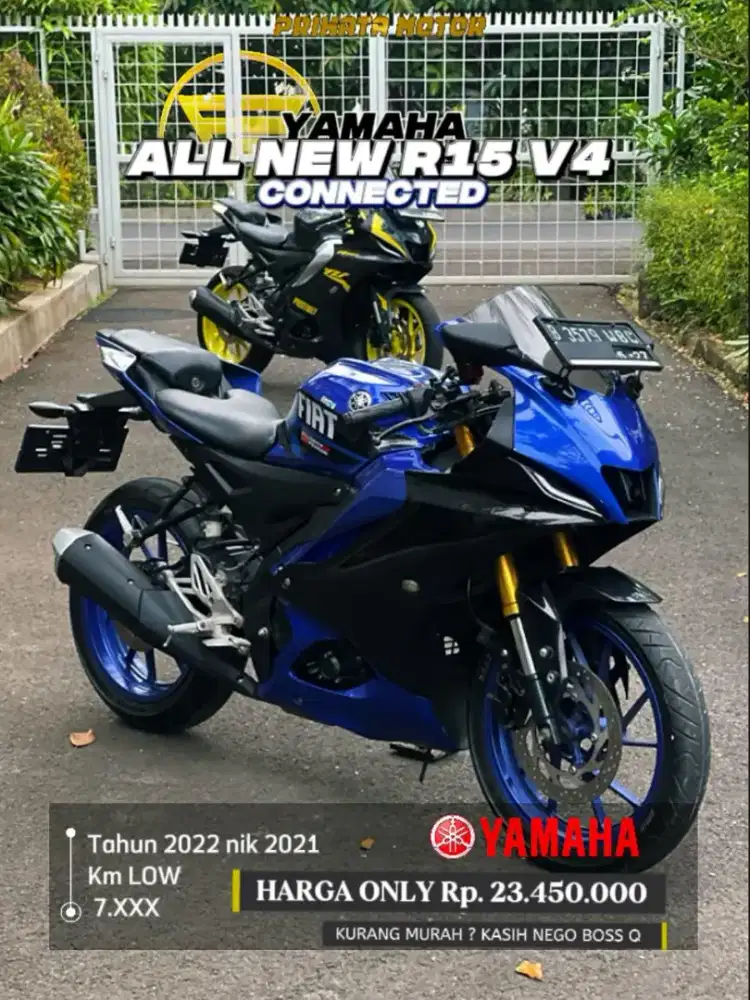 DP 4,3 Jutaan YAMAHA ALL NEW R15 V4 CONNECTED 2022 nik 2021