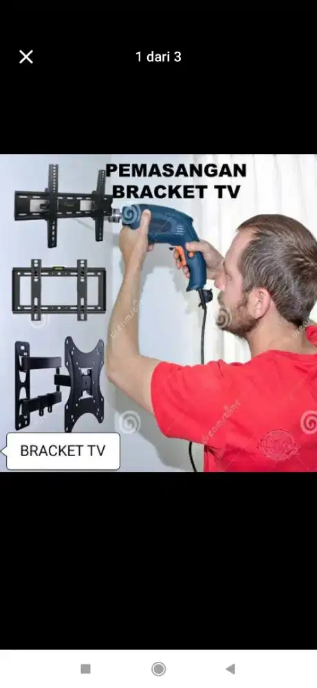 Menjual breket tv, briket tv, braket tv, bracket tv/gantungan tv
