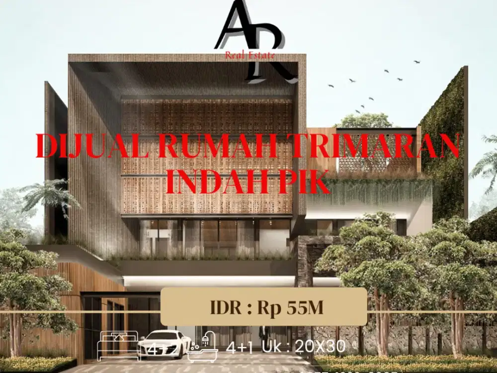 Dijual Cepat Rumah Tropical Concept di Trimaran Permai PIK
