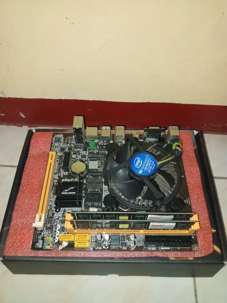 Paket Mobo LYCAN ANACONDA Intel Core i3 4590 +RAM 16GB+ SSD NVME 128GB