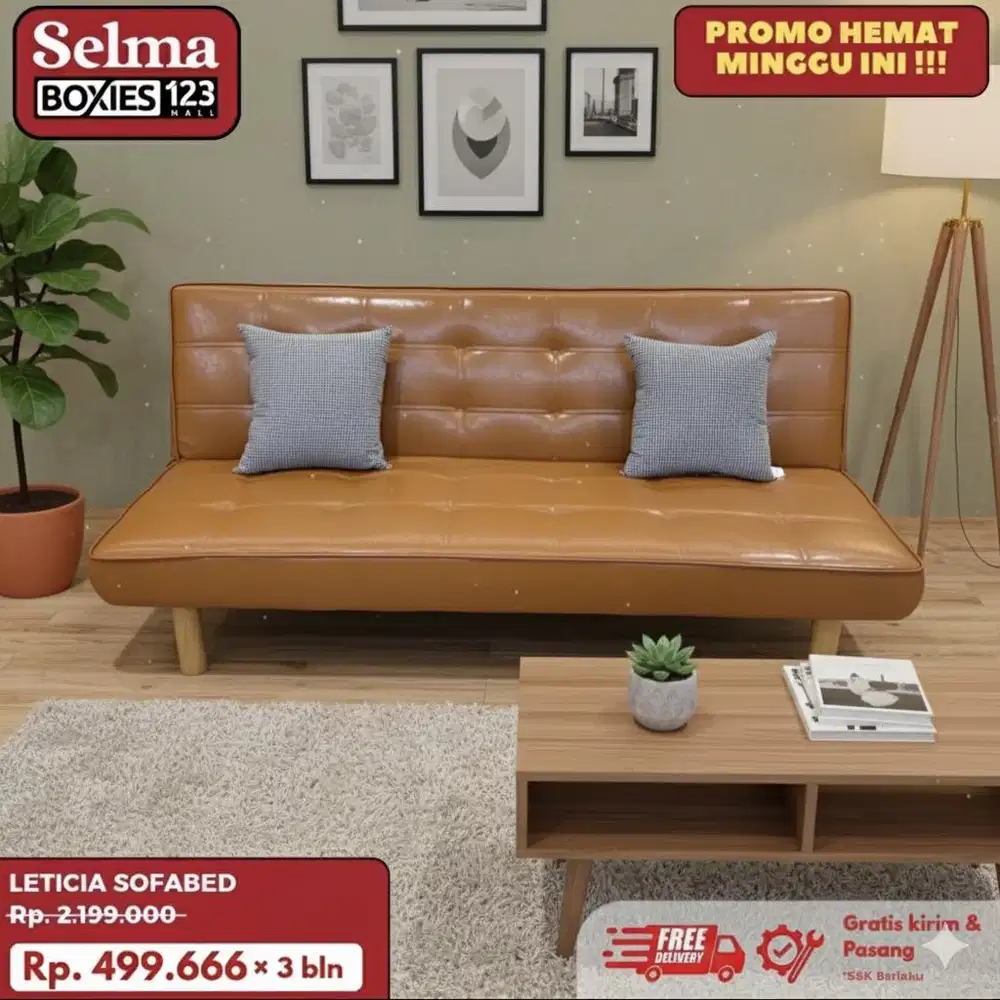SOFA BED KULIT LEXTICIA