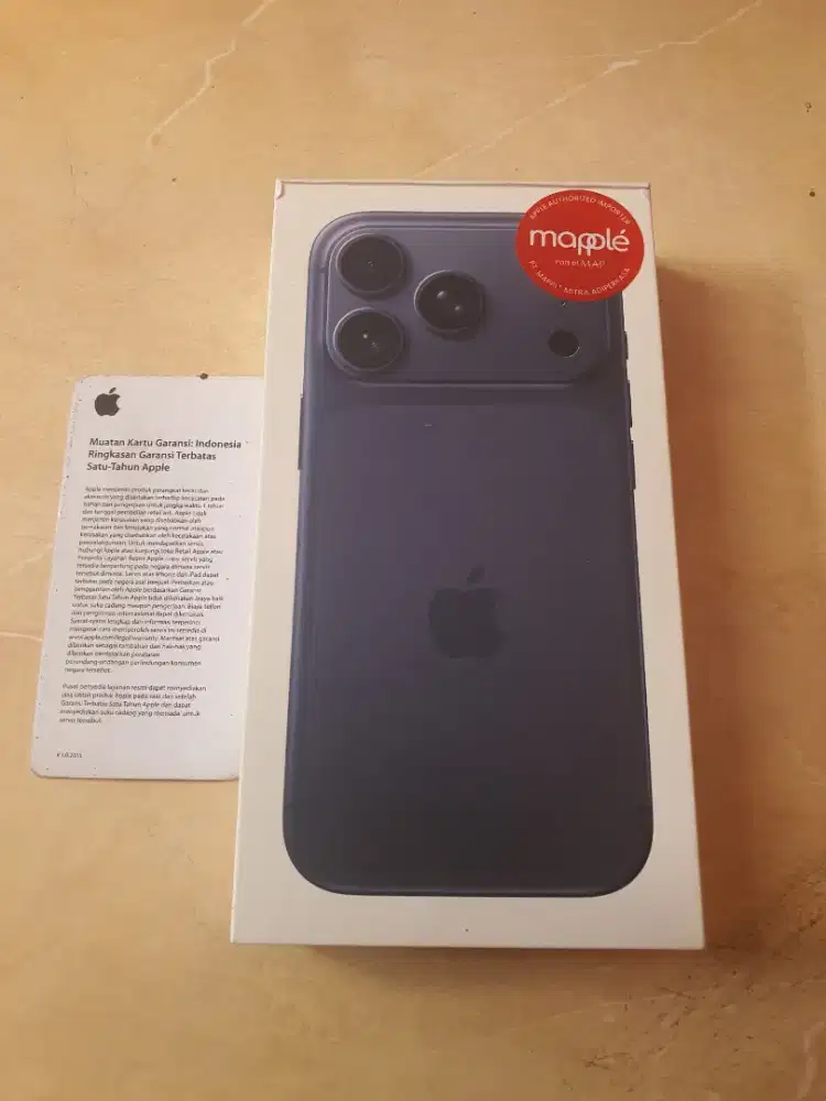 Iphone 17 pro 256gb deep blue garansi resmi MAP 1 tahun
