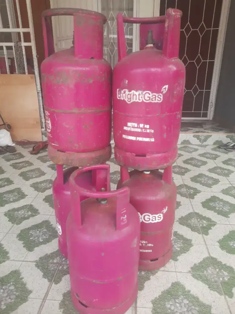 Tabung Bright Gas 12 Kilo Pink Kosong