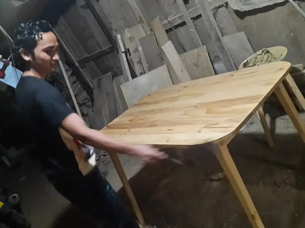 Meja jati belanda,pinus