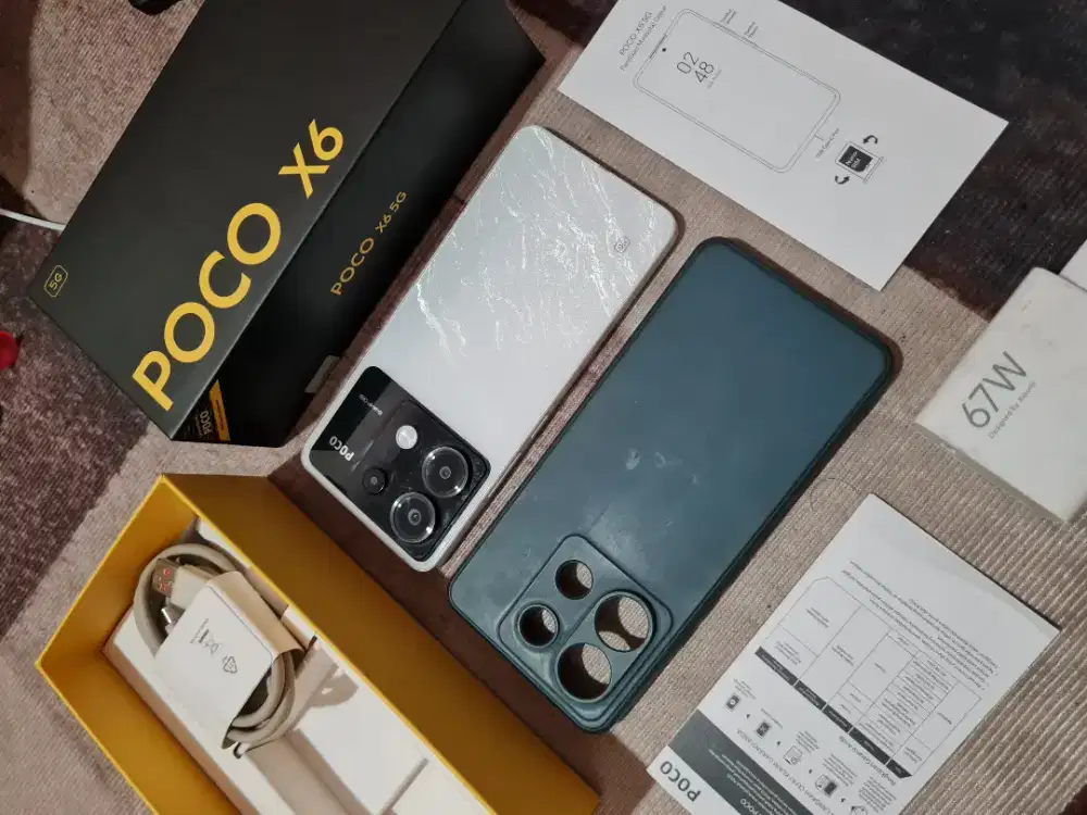 Poco X6 5G 12/256gb Lengkap segel